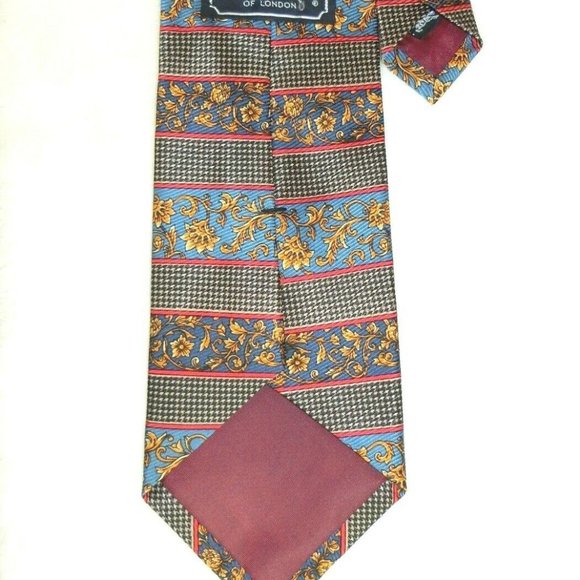 Burberrys of London Necktie 100% Silk Filigree 58" - Picture 5 of 8